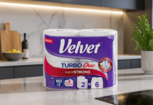 Kvalita, která má místo v každé kuchyni: Nové papírové utěrky Velvet Turbo Duo získaly ocenění Volba spotřebitelů